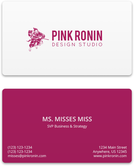 Pink Ronin Card Logo Image