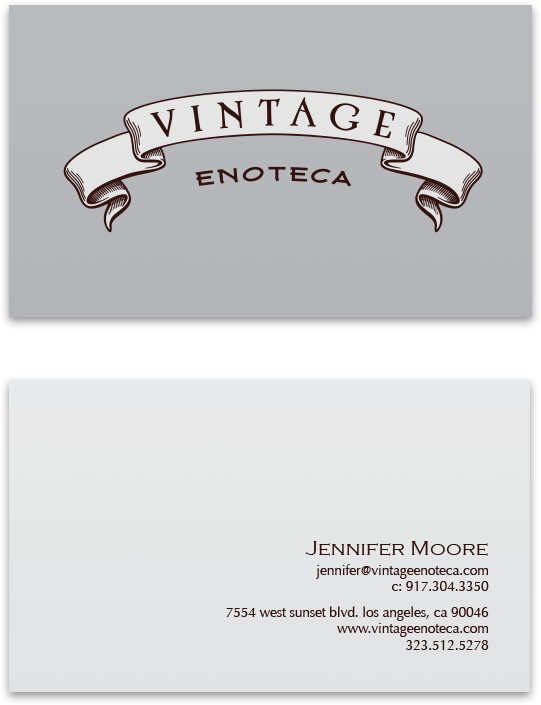 Vintage Enoteca Card Logo Image