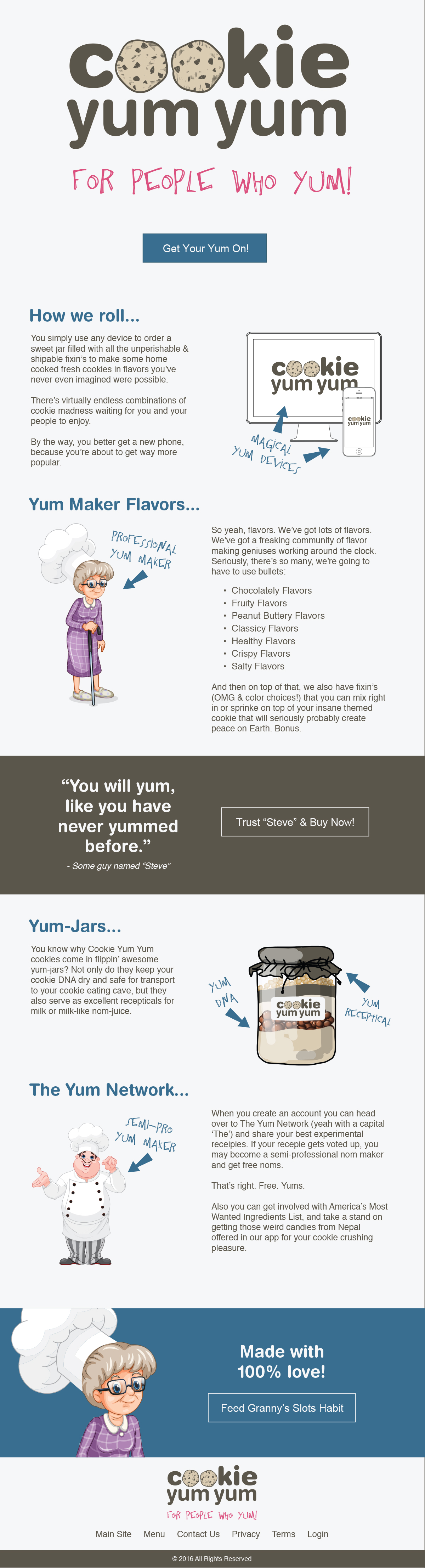 Cookie Yum Yum Landing Page Image