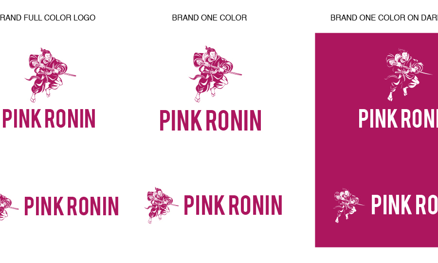 Pink Ronin: Logos, Colors & Fonts Thumbnail